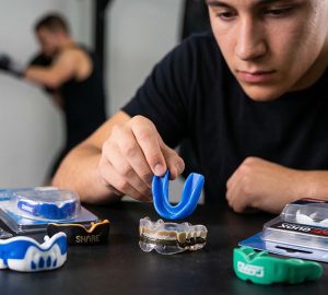 Protetor bucal para treino